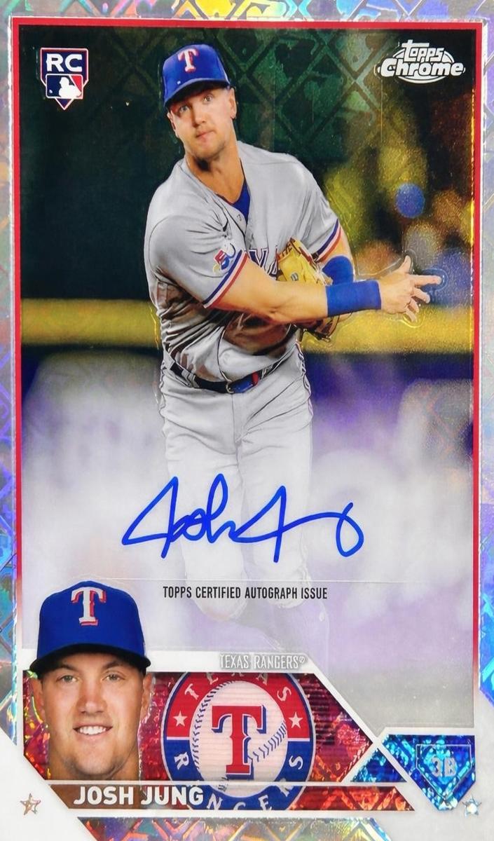 2023 Topps Chrome Logofractor Baseball Josh Jung #RCA-JJ PSA 9