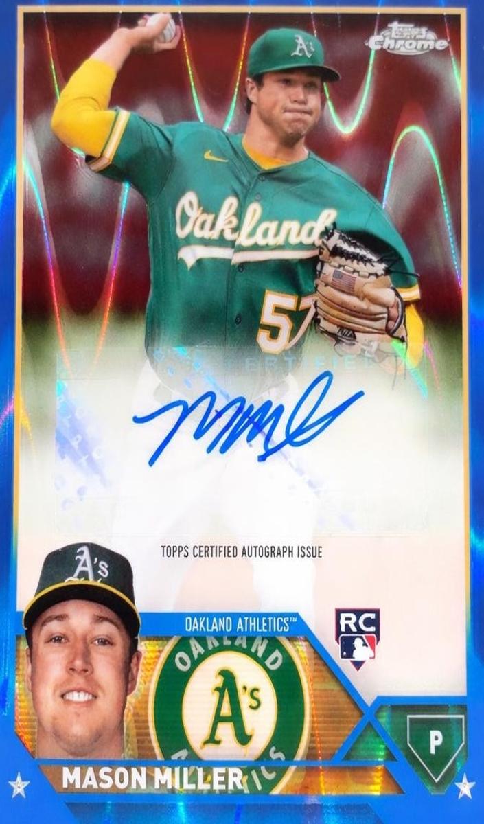 2023 Topps Chrome Update Baseball Blue Mason Miller #AC-MMI PSA 9