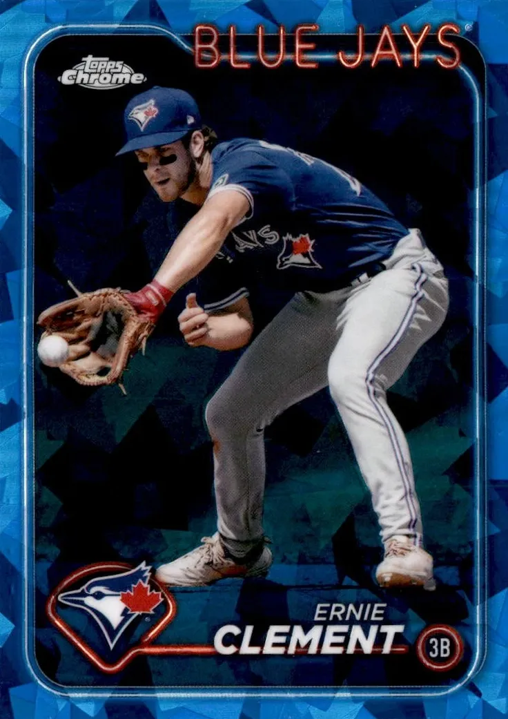 2024 Topps Chrome Update Sapphire Baseball Ernie Clement #USCS344