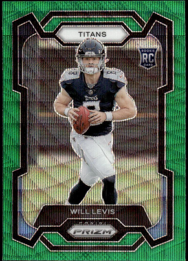 2023 Panini Prizm Football Green Wave Will Levis #397 PSA 10