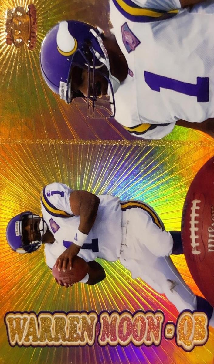 1995 Pacific Prisms Football Gold Warren Moon #164