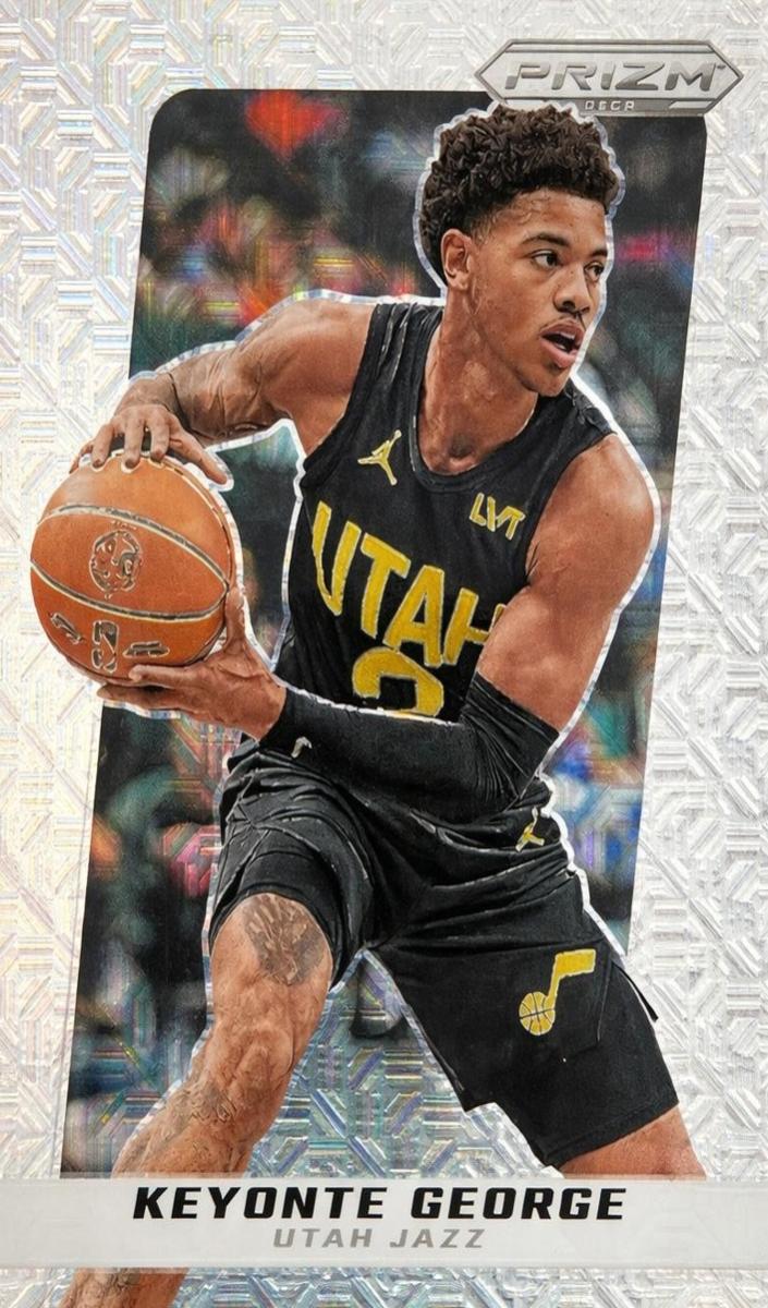 2024 Panini Prizm Deca Basketball Mojo Keyonte George #111 PSA 8