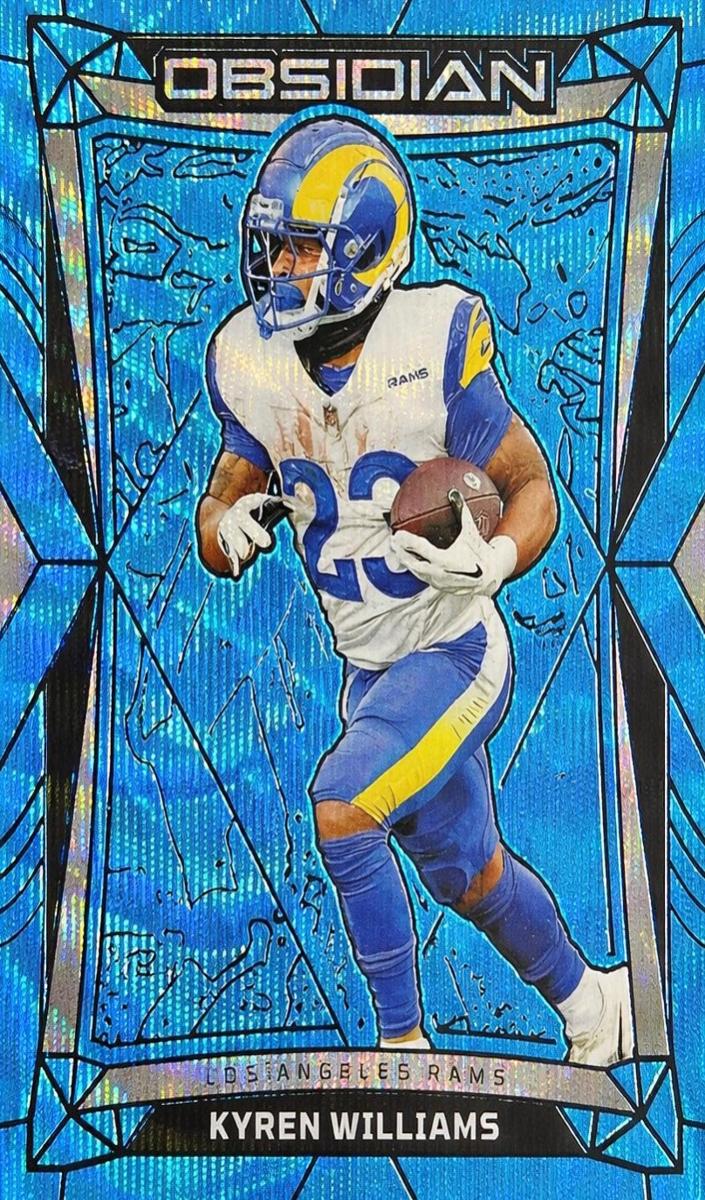 2024 Panini Obsidian Football International Blue Wave Kyren Williams #114