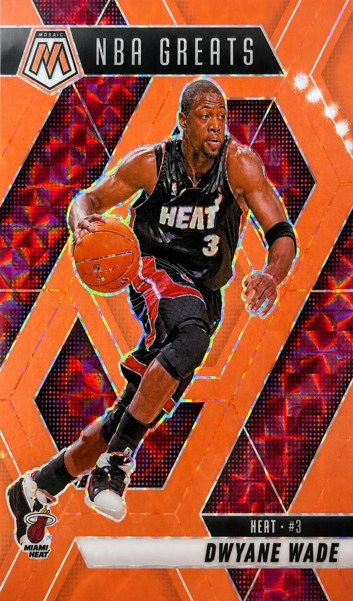 2024 Panini Mosaic Basketball Red Fluorescent Dwyane Wade #300