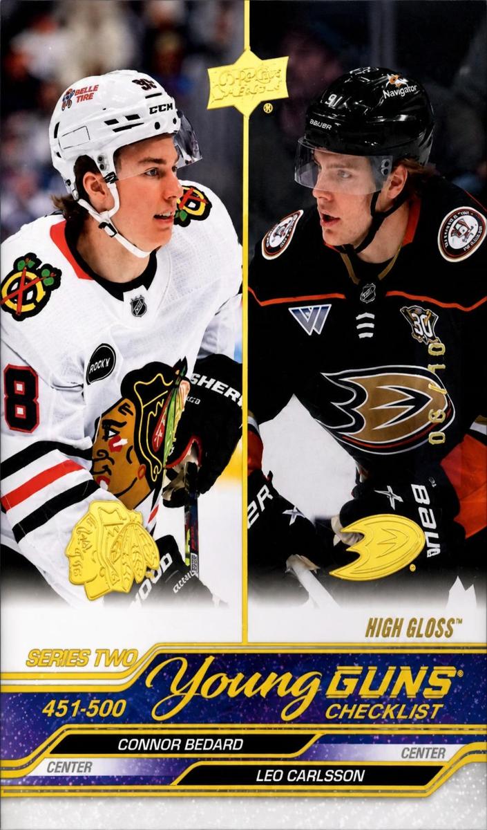 2023 Upper Deck Hockey High Gloss Leo Carlsson #468