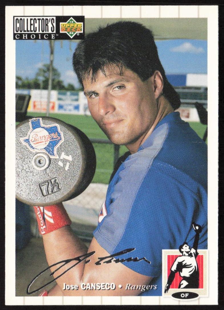 1994 Upper Deck Collector's Choice Baseball Silver Signature Jose Canseco #560
