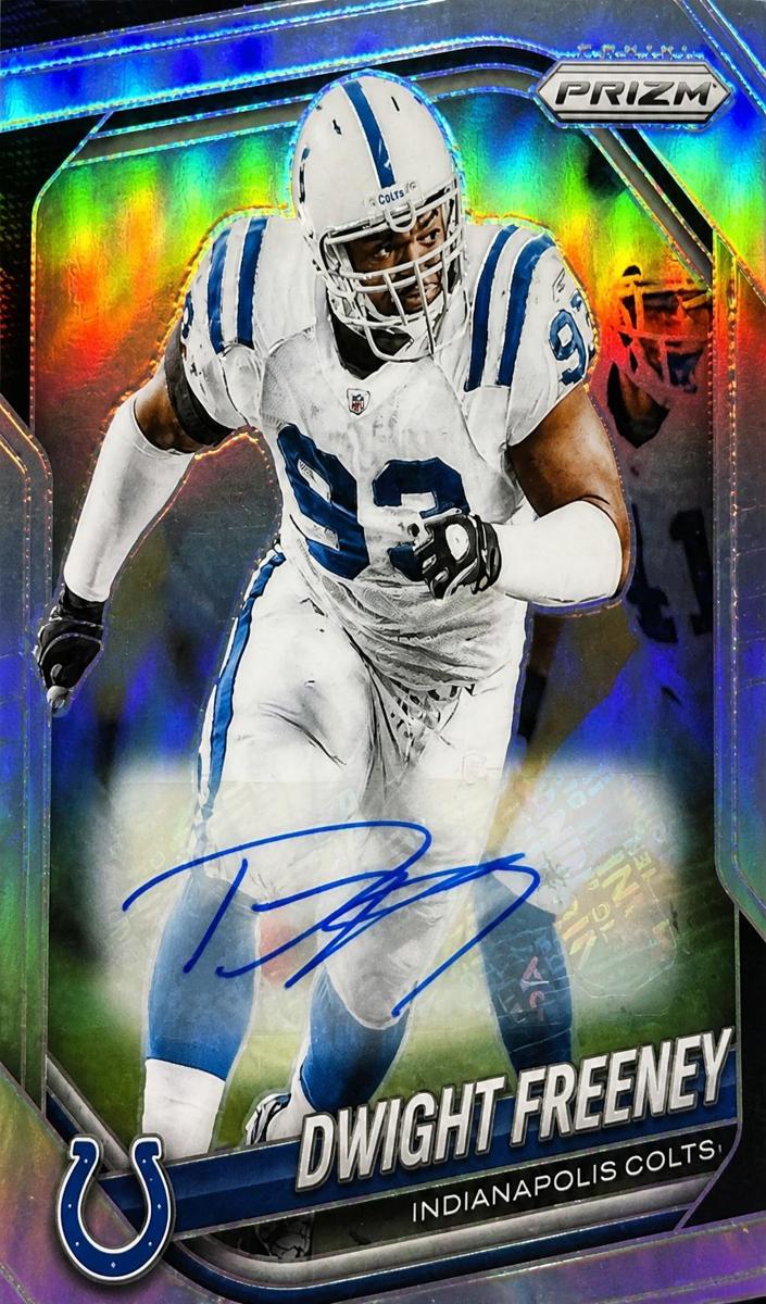 2025 Panini Prizm Football Silver Dwight Freeney #120 PSA 10
