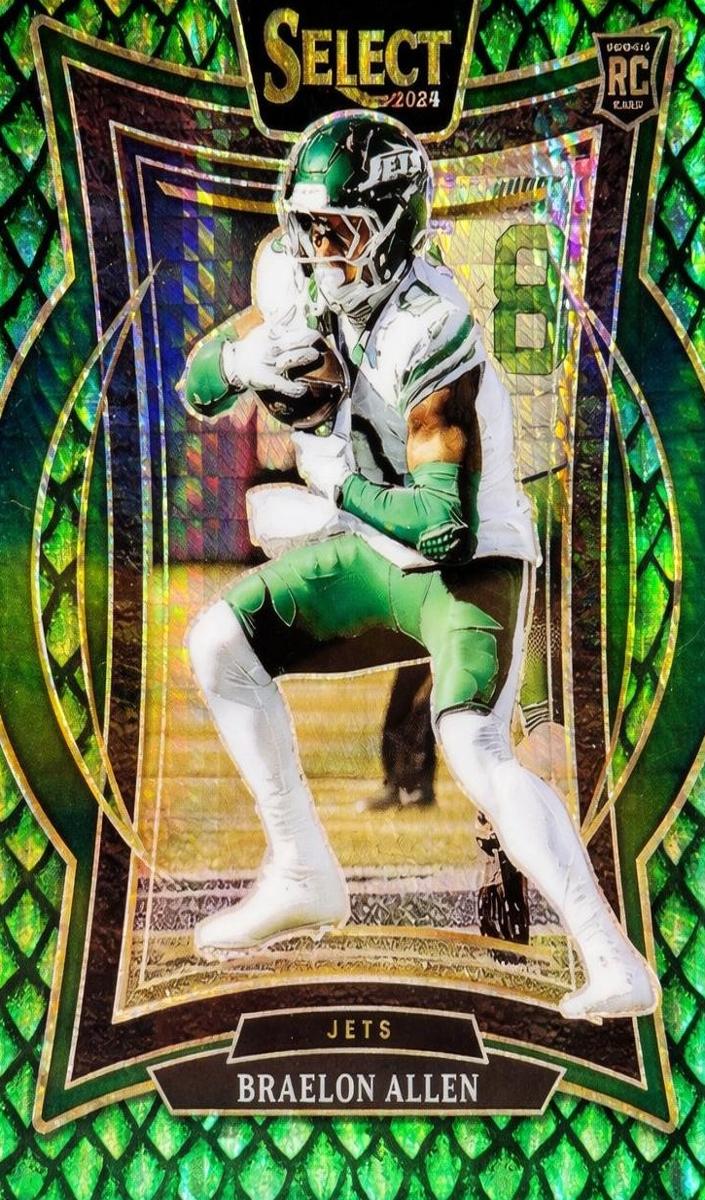 2024 Panini Select Football Dragon Scale Braelon Allen #10 PSA 9
