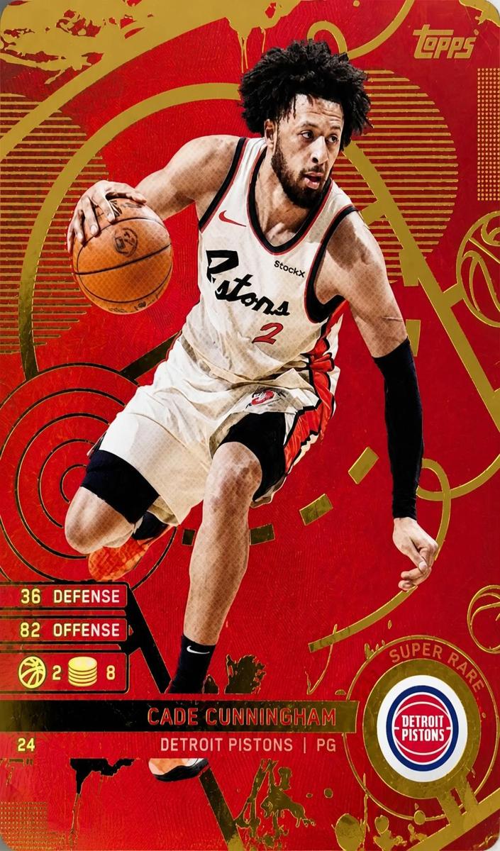 2025 Topps Match Attax Basketball Super Rare Cade Cunningham #24