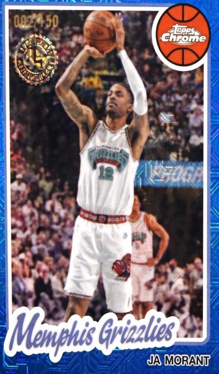 2025 Topps Basketball Blue Refractor Ja Morant #TC-JMA