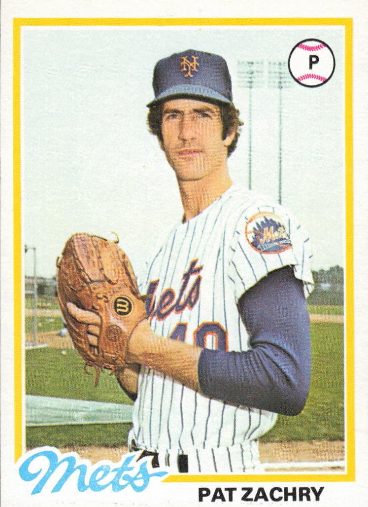 1978 Topps Baseball Pat Zachry #171 PSA 9