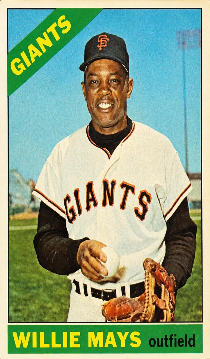 1966 Topps Venezuelan Baseball Willie Mays #1 SGC 1
