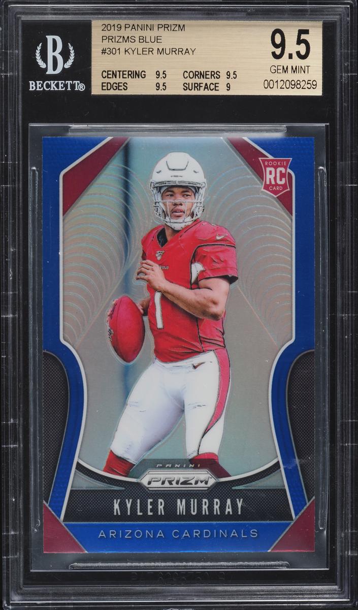 2019 Panini Prizm Football Prizm Blue Kyler Murray #301 PSA 8.5