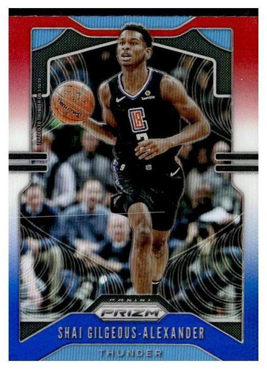 2019 Panini Prizm Basketball Red White Blue Shai Gilgeous-Alexander #122 PSA 10