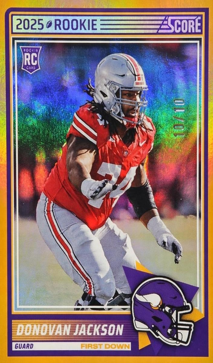 2025 Panini Score Football First Down Donovan Jackson #90