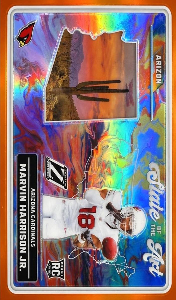 2024 Panini Zenith Football Orange Marvin Harrison Jr. #22