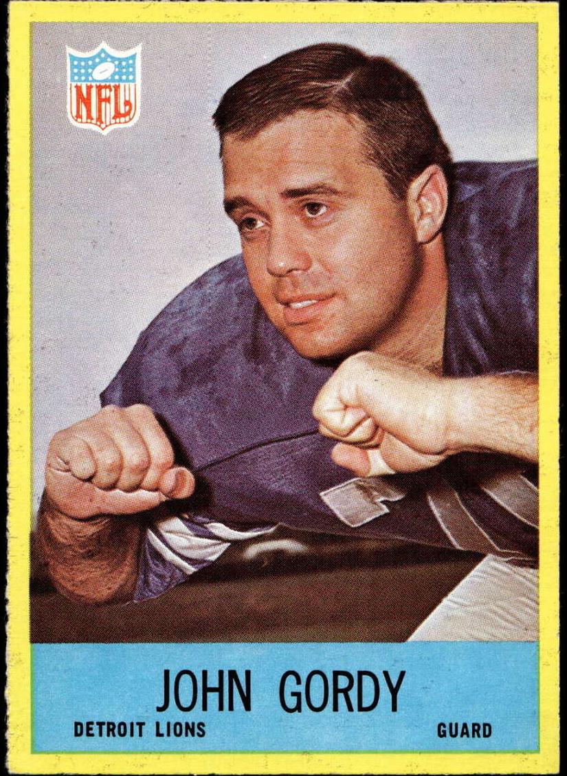 1967 Philadelphia Football John Gordy #64