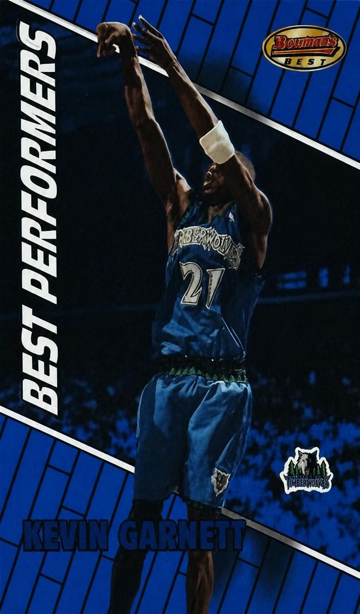 1999 Bowman's Best Basketball Kevin Garnett #94