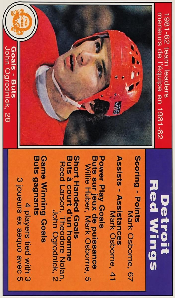 1982 O-Pee-Chee Hockey John Ogrodnick #79 PSA 9