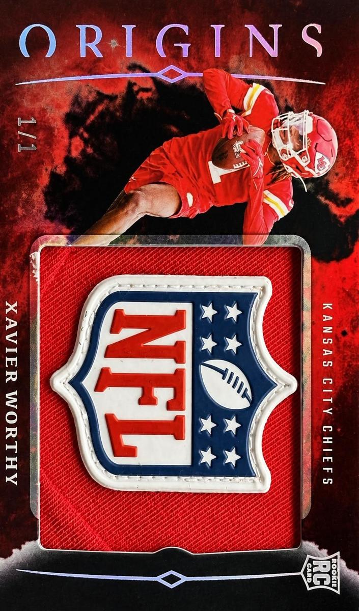 2024 Panini Origins Football Black NFL Shield Xavier Worthy #RJJ-XWO