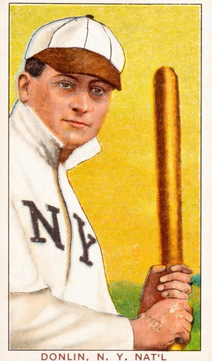 1909-11 T206 Baseball With Bat Mike Donlin #NNO