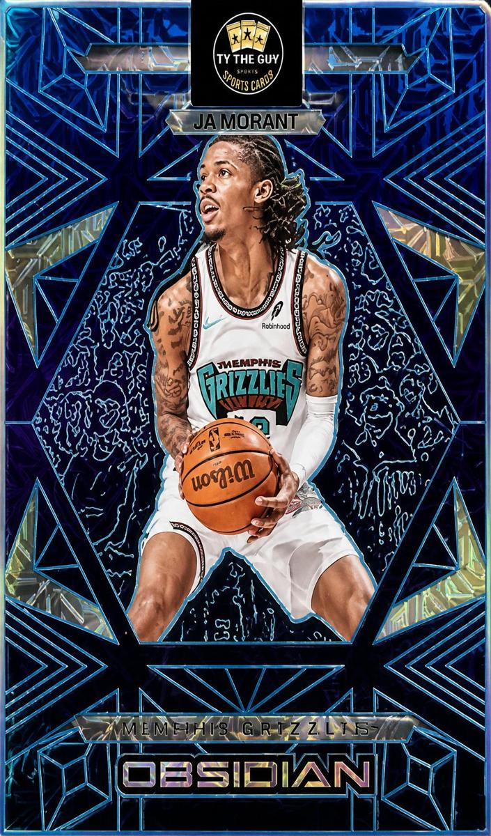2024 Panini Obsidian Basketball Electric Etch Deep Sea Mojo Ja Morant #58