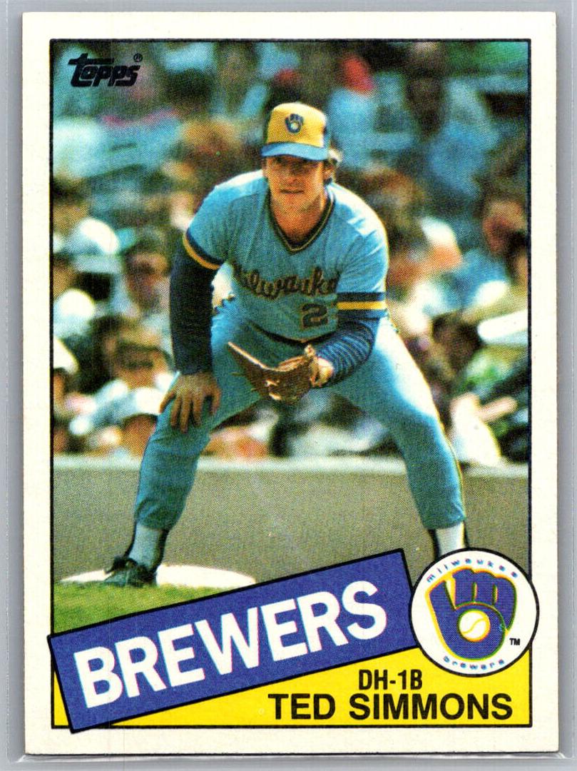 1985 Topps Baseball Ted Simmons #318 PSA 9