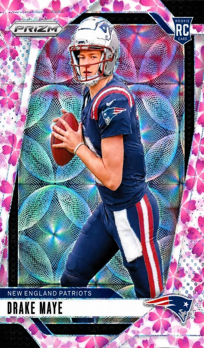 2024 Panini Prizm Football Choice Cherry Blossom Drake Maye #329 PSA 10