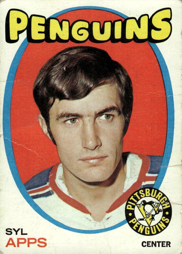 1971 Topps Hockey Syl Apps #77 PSA 10