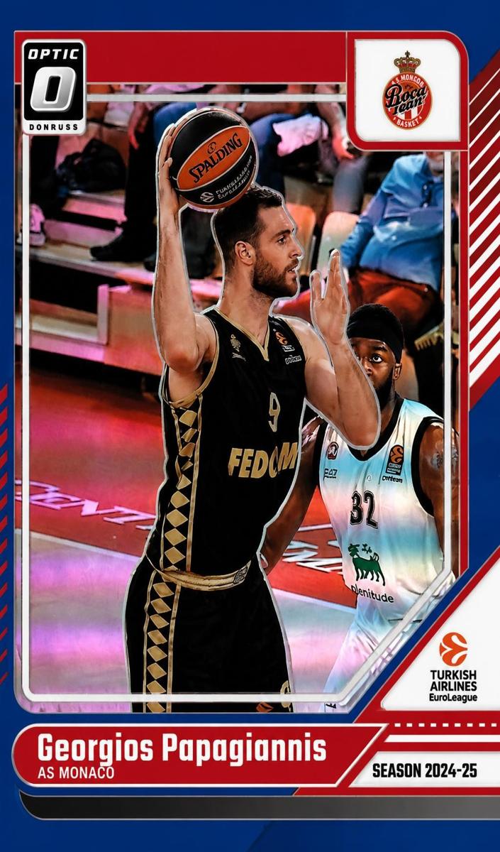 2024 Donruss Turkish Airlines EuroLeague Basketball Blue Georgios Papagiannis #70