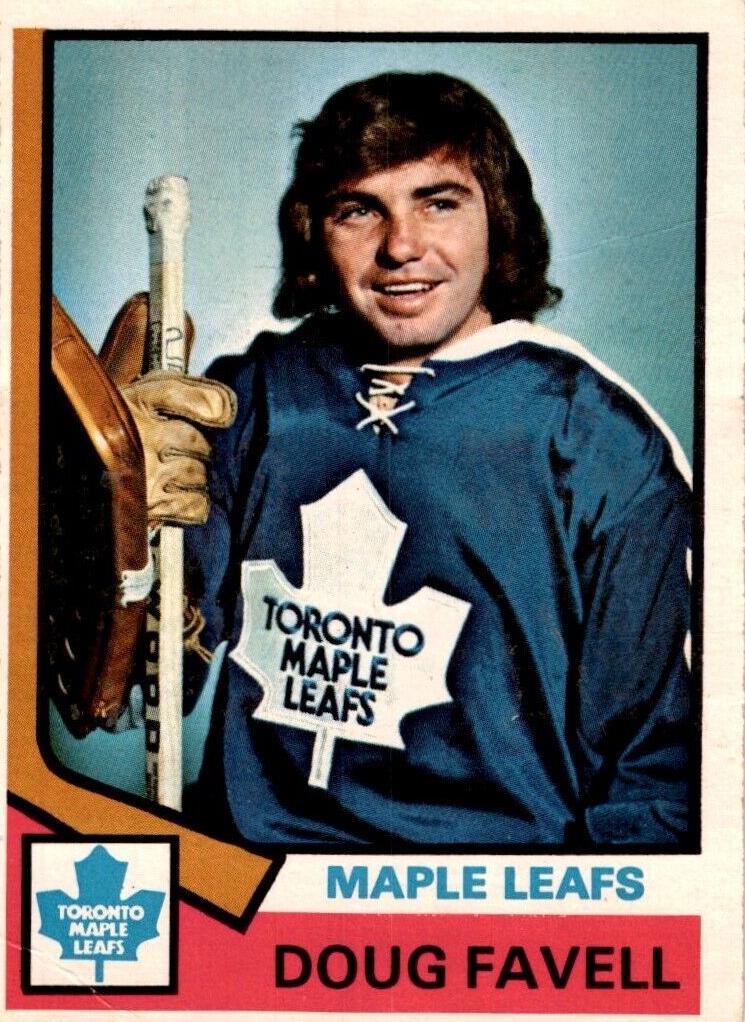 1974 O-Pee-Chee Hockey Doug Favell #46 PSA 8