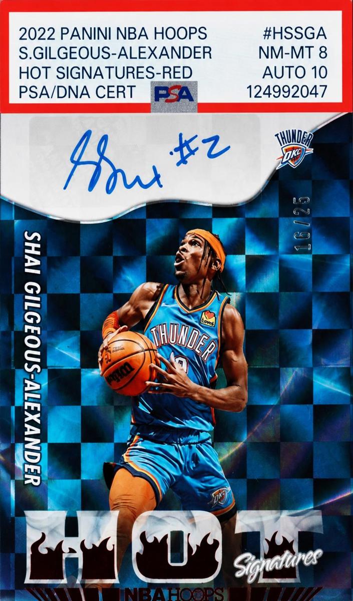 2022 Panini Hoops Basketball Red Shai Gilgeous-Alexander #HS-SGA