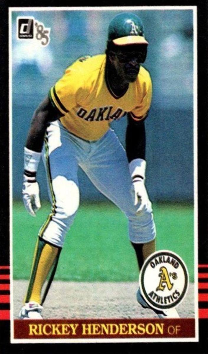 1985 Donruss Baseball Rickey Henderson #176 PSA 9