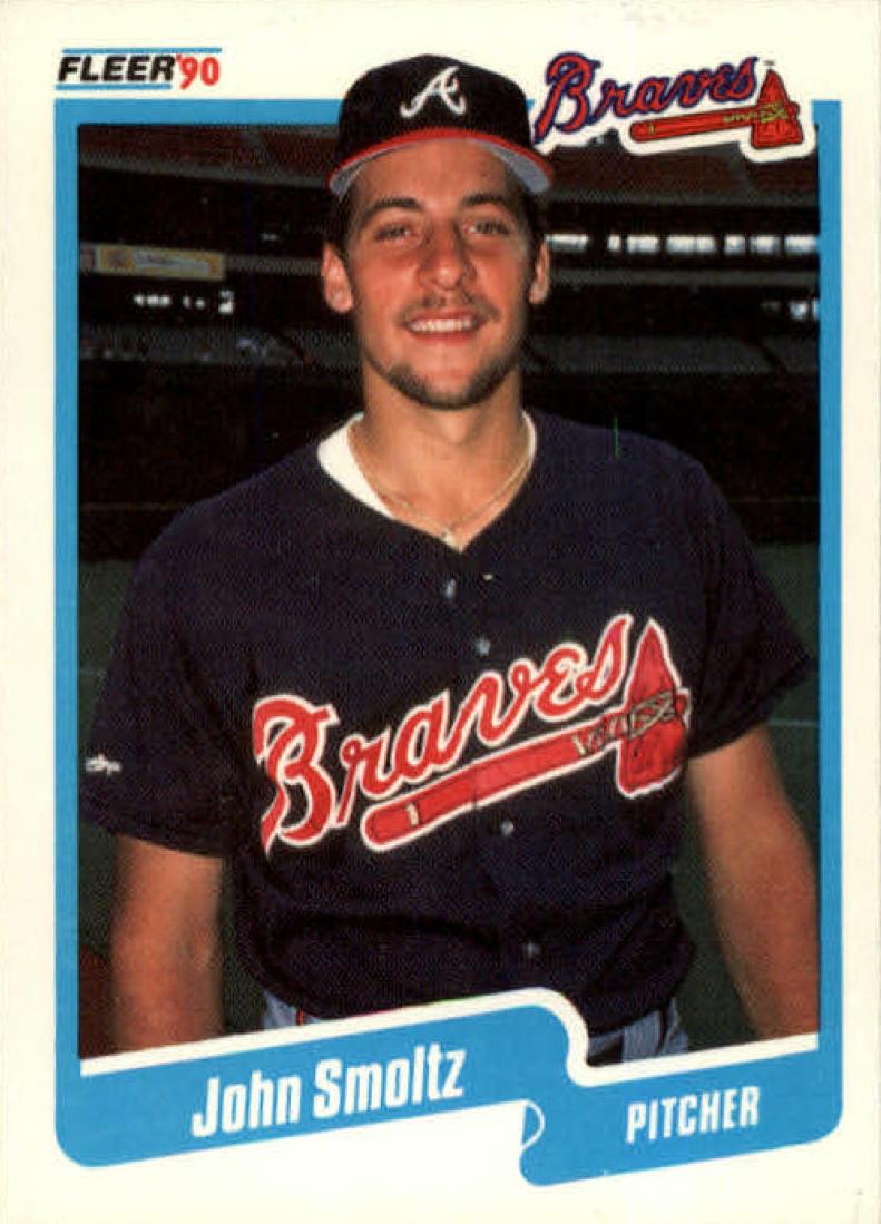 1990 Fleer Baseball John Smoltz #595 SGC 9