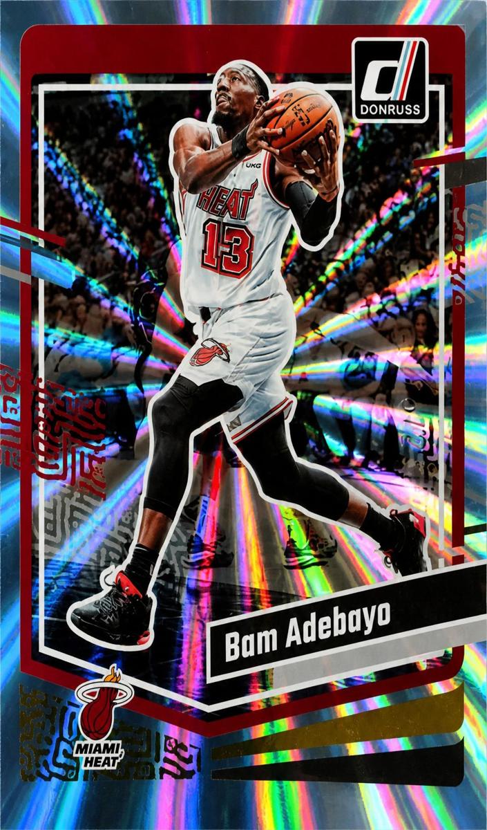 2023 Panini Donruss Basketball Holo Light Blue Laser Bam Adebayo #71