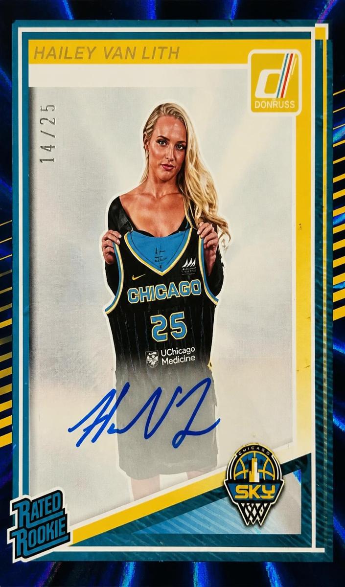 2025 Panini Donruss WNBA Basketball Blue Laser Hailey Van Lith #88