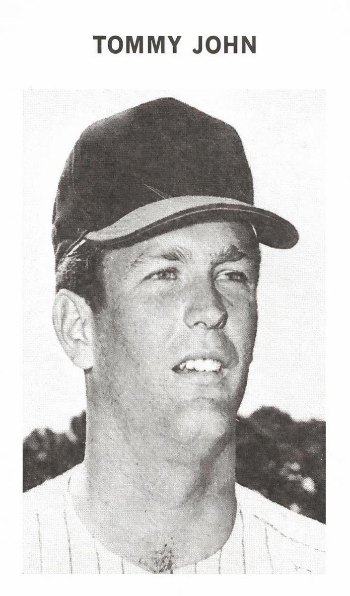 1972 Milton Bradley Baseball Tommy John #NNO