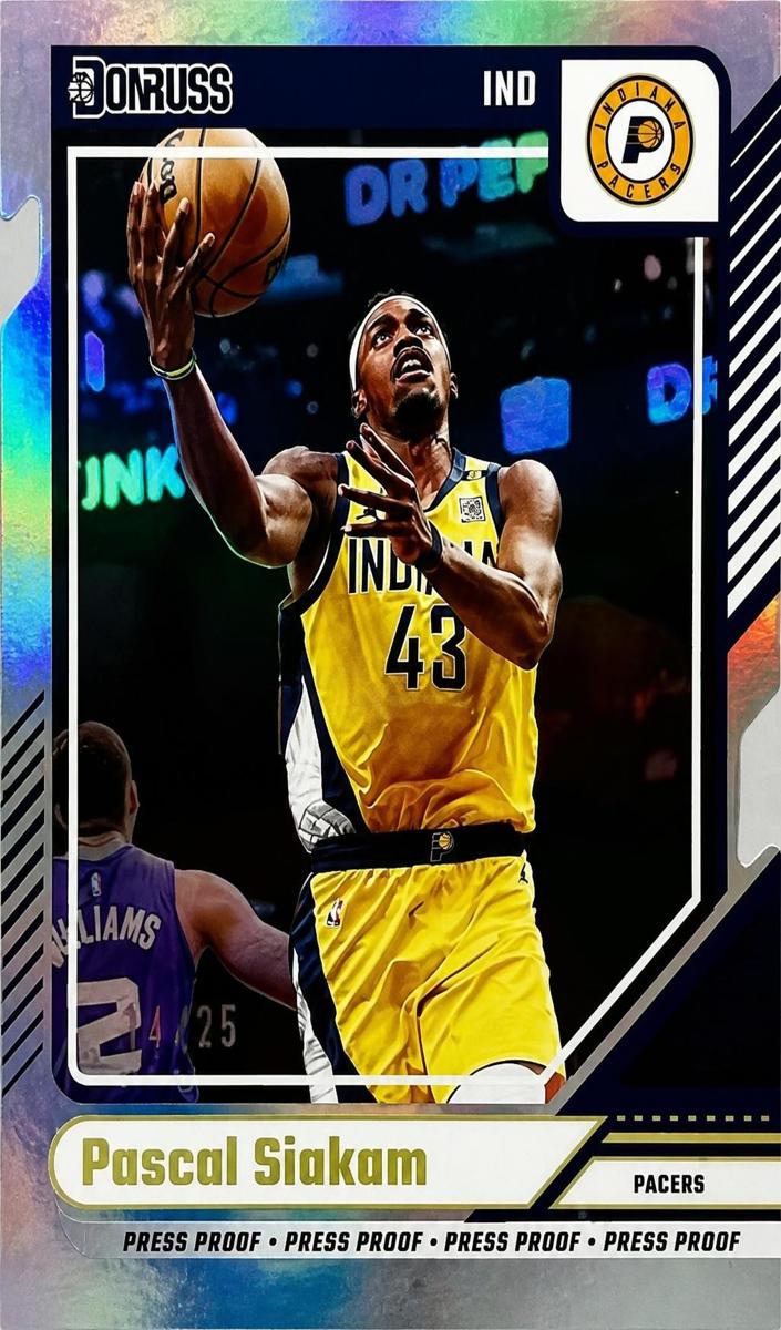 2024 Panini Donruss Basketball Press Proof Gold Die-Cut Pascal Siakam #99