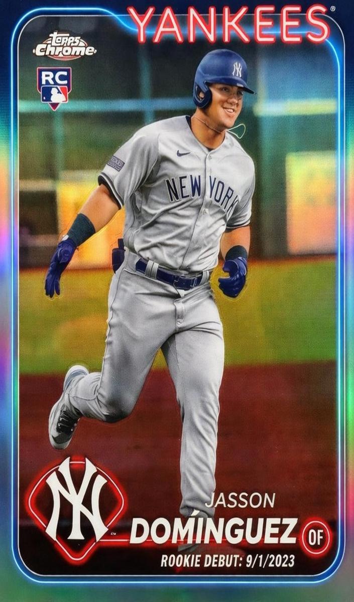 2024 Topps Chrome Update Baseball Refractor Jasson Dominguez #USC70 PSA 5