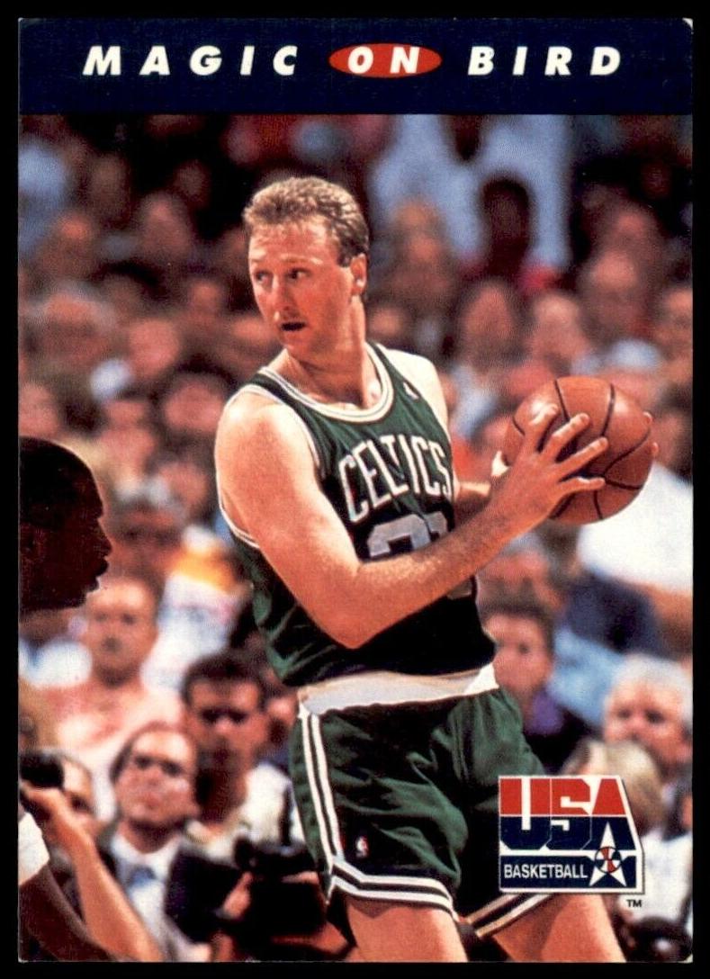 1992 Skybox Basketball Magic On Bird #102 PSA 9