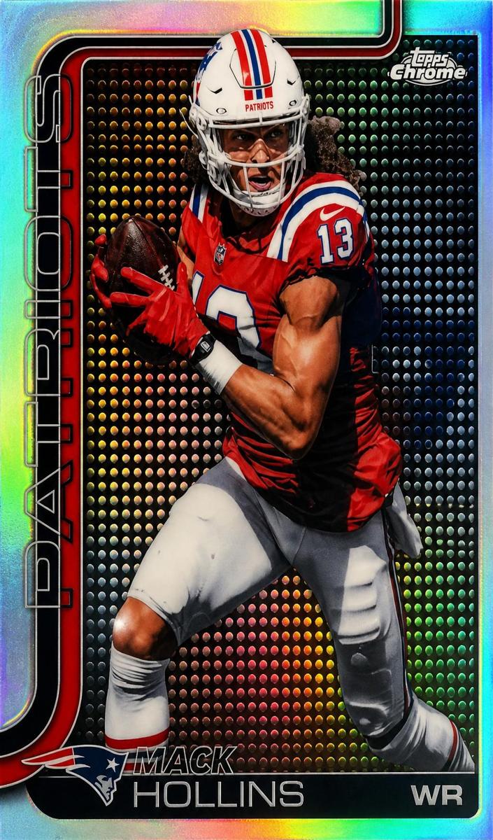 2025 Topps Chrome Football Lightboard Logo Variation Mack Hollins #206