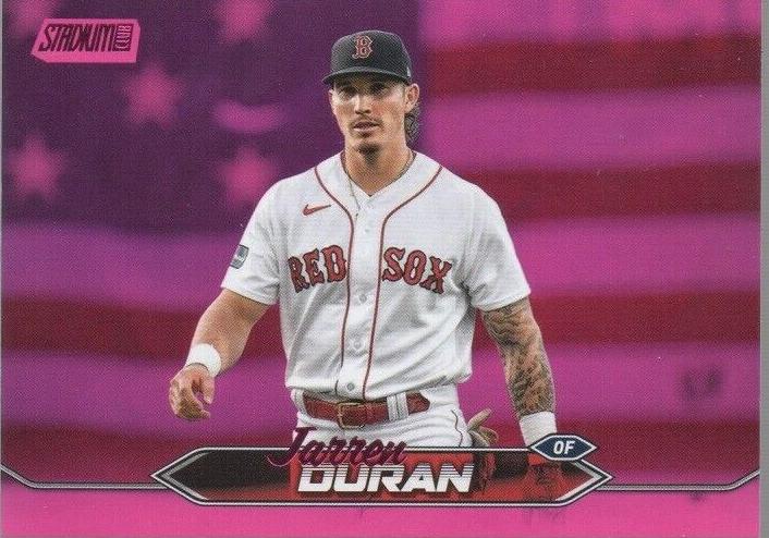 2024 Topps Stadium Club Baseball Pink Foil Jarren Duran #9