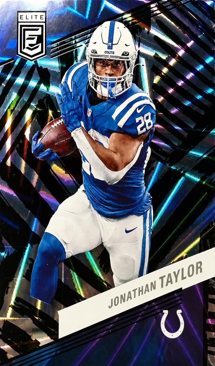 2023 Donruss Elite Football Razzle Dazzle Jonathan Taylor #55 PSA 9