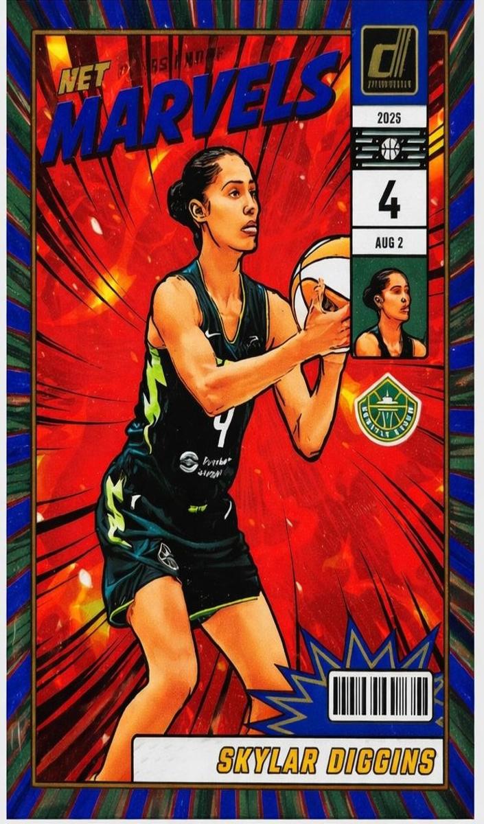 2025 Panini Donruss WNBA Basketball Press Proof Blue Skylar Diggins #13