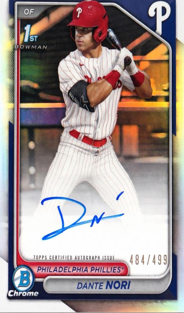 2024 Bowman Draft Chrome Baseball Refractor Dante Nori #CPA-DN