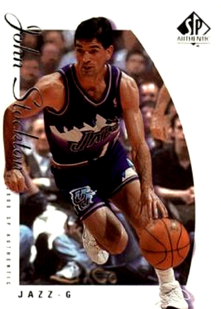1999 SP Authentic Basketball John Stockton #83