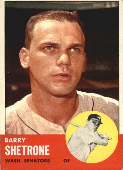 1963 Topps Baseball Barry Shetrone #276