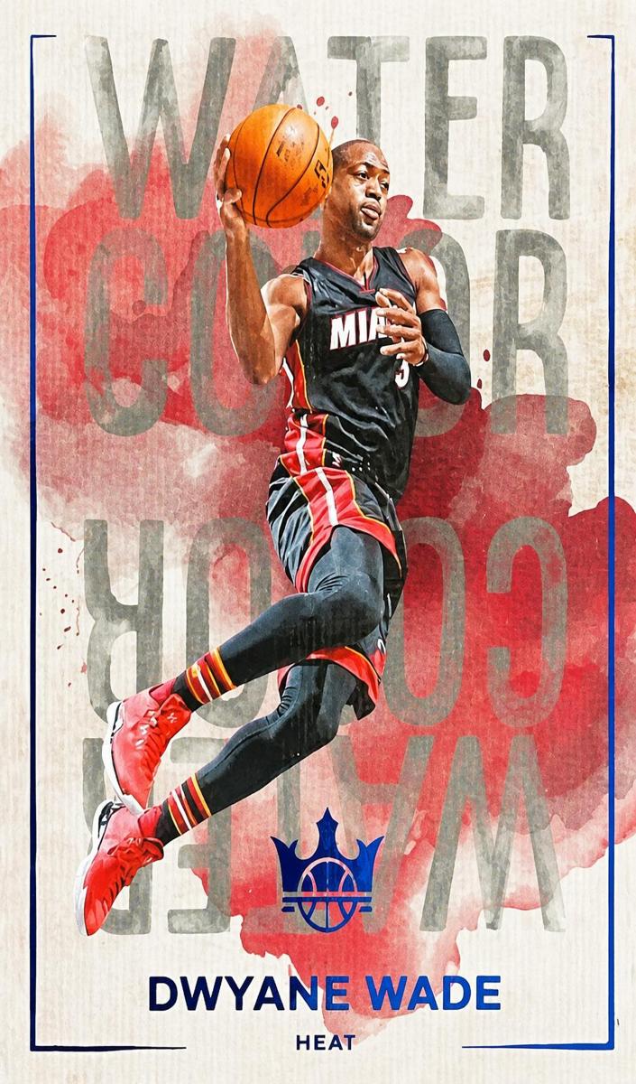 2024 Panini Court Kings Basketball Sapphire Dwyane Wade #30