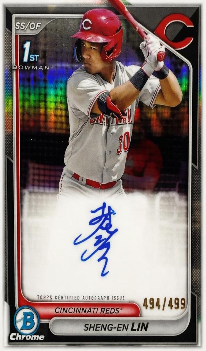 2024 Bowman Chrome Baseball Refractor Sheng-En Lin #CPA-LSH PSA 9