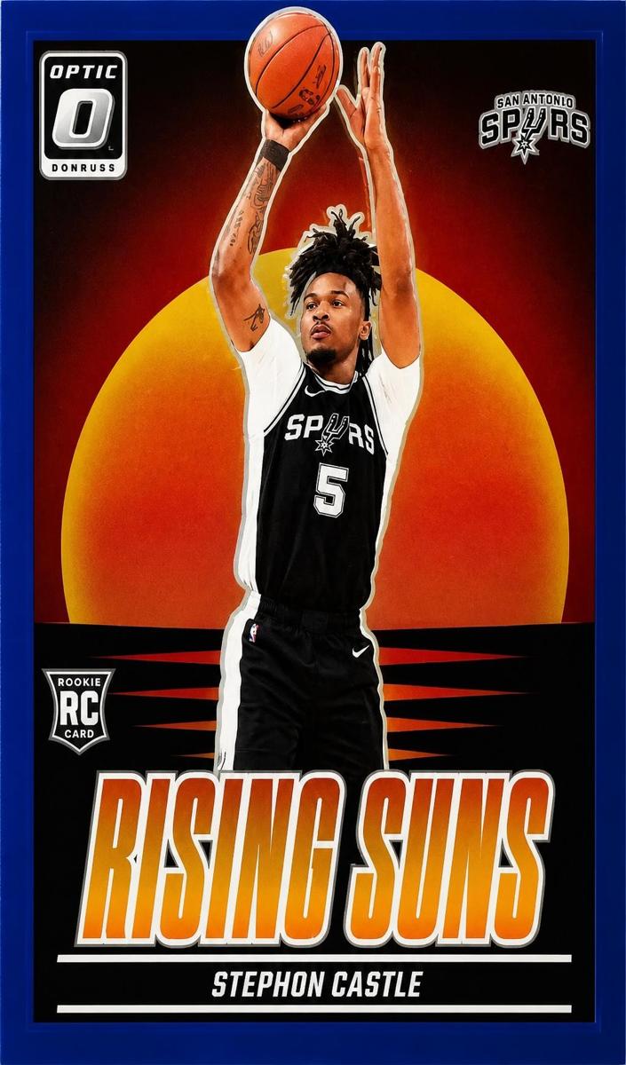 2024 Donruss Optic Basketball Blue Stephon Castle #6 PSA 9